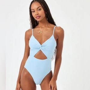 L*Space Eco Chic Repreve® Kyslee One Piece Swimsuit Size SP Revolve